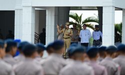 Wujudkan Wajah Kota yang Asri, Pemprov Sultra Bersama TNI-Polri Gelar Aksi Bersih Massal