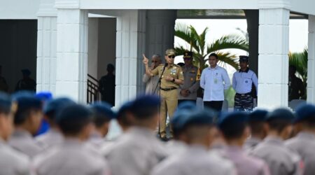 Wujudkan Wajah Kota yang Asri, Pemprov Sultra Bersama TNI-Polri Gelar Aksi Bersih Massal